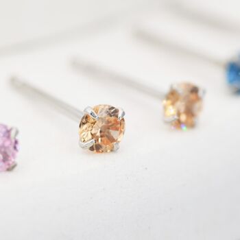 Sterling Silver November Birthstone Earrings, 2 of 12