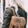 Vintage Style Small Leather Backpack, thumbnail 2 of 11