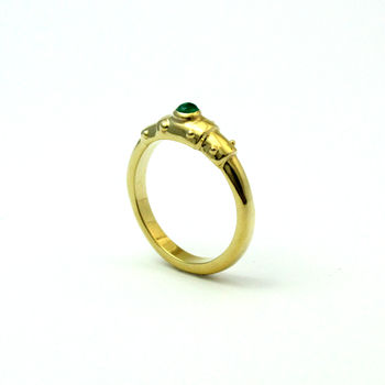 Bond Together Emerald Gold Plated Ring, 3 of 5