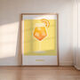 Aperol Spritz Print, Pink And Orange Art, Cocktail Print, thumbnail 2 of 8