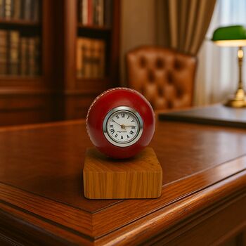 Vintage Cricket Ball Clock, 2 of 3