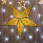 Green And Red Christmas Star Lantern, thumbnail 1 of 5