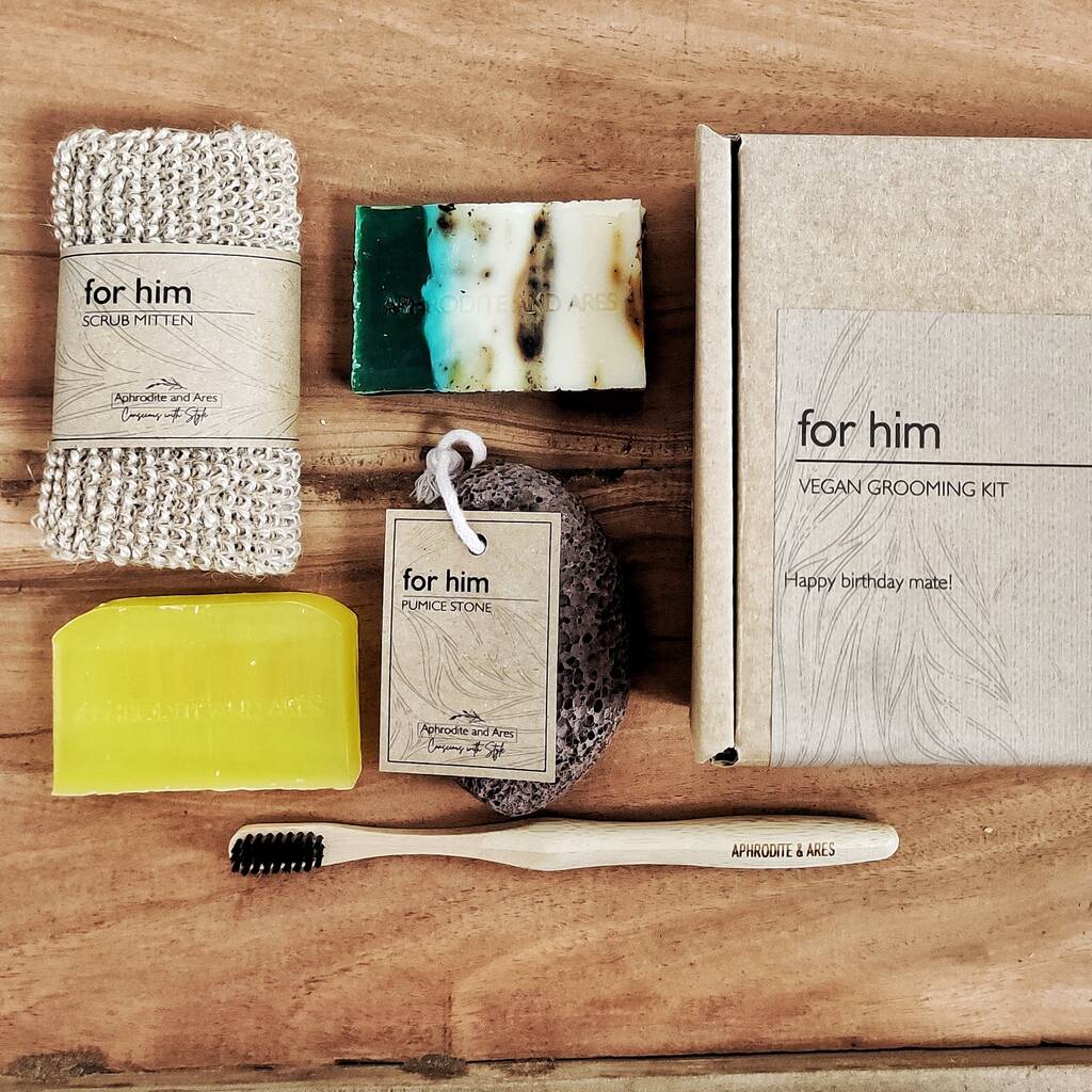 Essential Grooming Vegan Eco Friendly Kit For Him, 1 of 2