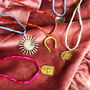 Amulet Charm Pendant On Silk Necklace, thumbnail 2 of 12