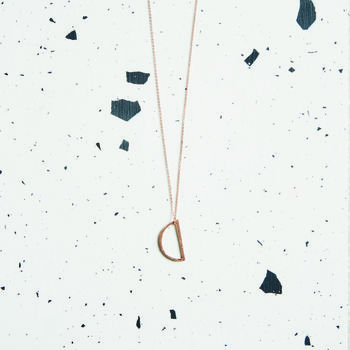 Demi Lune Pendant Necklace, 2 of 8
