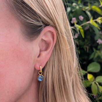 The Circle Abalone Shell Earrings, 2 of 7