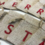 Personalised Name Christmas Advent Sacks, thumbnail 2 of 3