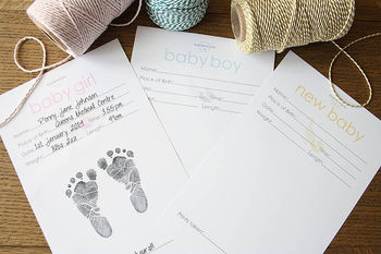 Baby Hand And Foot Inkless Print Certificate, 8 of 8