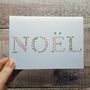 'Noël' Hand Lettered Christmas Card, thumbnail 3 of 5