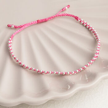 Sterling Silver Double Ball Friendship Bracelet, 7 of 12