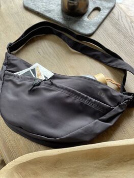 Monogrammed Large Cross Body Bag, 7 of 8