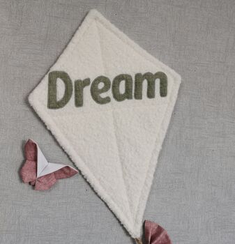 Boucle Soft Teddy Nursery Wall Kite Hanging Decoration, 4 of 11