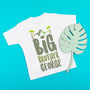 Personalised Dinosaur Big Brother Sister Top / T Shirt, thumbnail 2 of 4