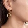 Convertible Paperclip Drop Earrings In Gold Or Silver, thumbnail 3 of 7