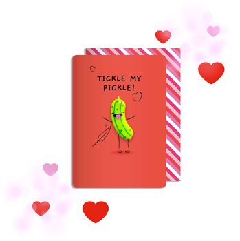 Valentine 'Tickle My Pickle' Magnet Card, 2 of 2