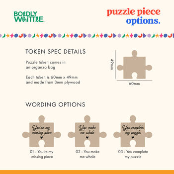 You're My Missing Piece Valentines Pocket Token, 2 of 2