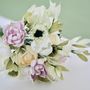 Dusky Green, Pink And Cream Bouquet, thumbnail 3 of 4