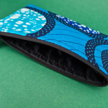 Small African Print Zip Pouch | Adedapo Print, 4 of 4