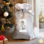 Personalised Christmas Gonk Luxury Silver Grey Sack, thumbnail 3 of 3