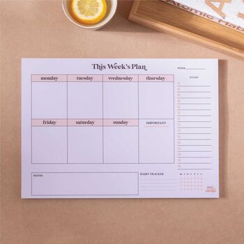 A4 Weekly Planner Pad | Minimal Aesthetic, 5 of 7