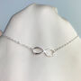 Sterling Silver Infinite Love Charm Anklet, thumbnail 4 of 6