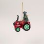 Personalised Tractor With Tree Bauble, thumbnail 2 of 4