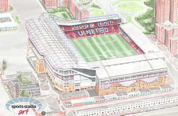 West Ham United Upton Park Stadium Art Print, 2 of 3