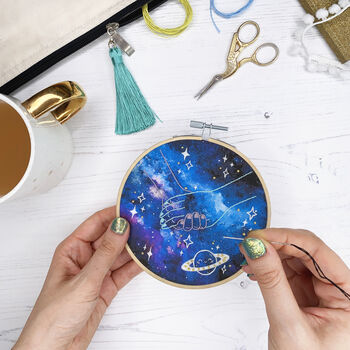 Space Hands Embroidery Kit, 3 of 11