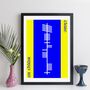 Personalised Irish County Or Town Ogham Alphabet Print, thumbnail 5 of 12