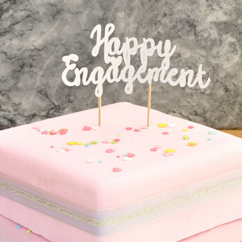 Happy Engagement Handmade Cake Centrepiece, 2 of 3