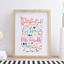 Personalised You Are Wonderful Exam Results Print, thumbnail 2 of 4