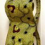 Space Saving Toilet Roll Holder In Yellow Garden Print, thumbnail 2 of 5