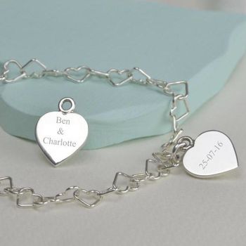 Will You Marry Me Personalised Heart Bracelet, 2 of 5