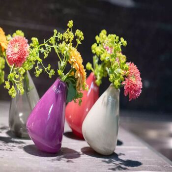 Tumbling Vase H12 D10 Cm Plum, 5 of 8