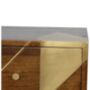 Mango Wood Geometric Bedside Table, thumbnail 9 of 9