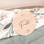 Personalised Baby Name Plaque | Wooden Newborn Announcement Sign, thumbnail 5 of 9