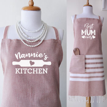Personalised Cotton Apron And Tea Towels, Eid Gift, 8 of 9