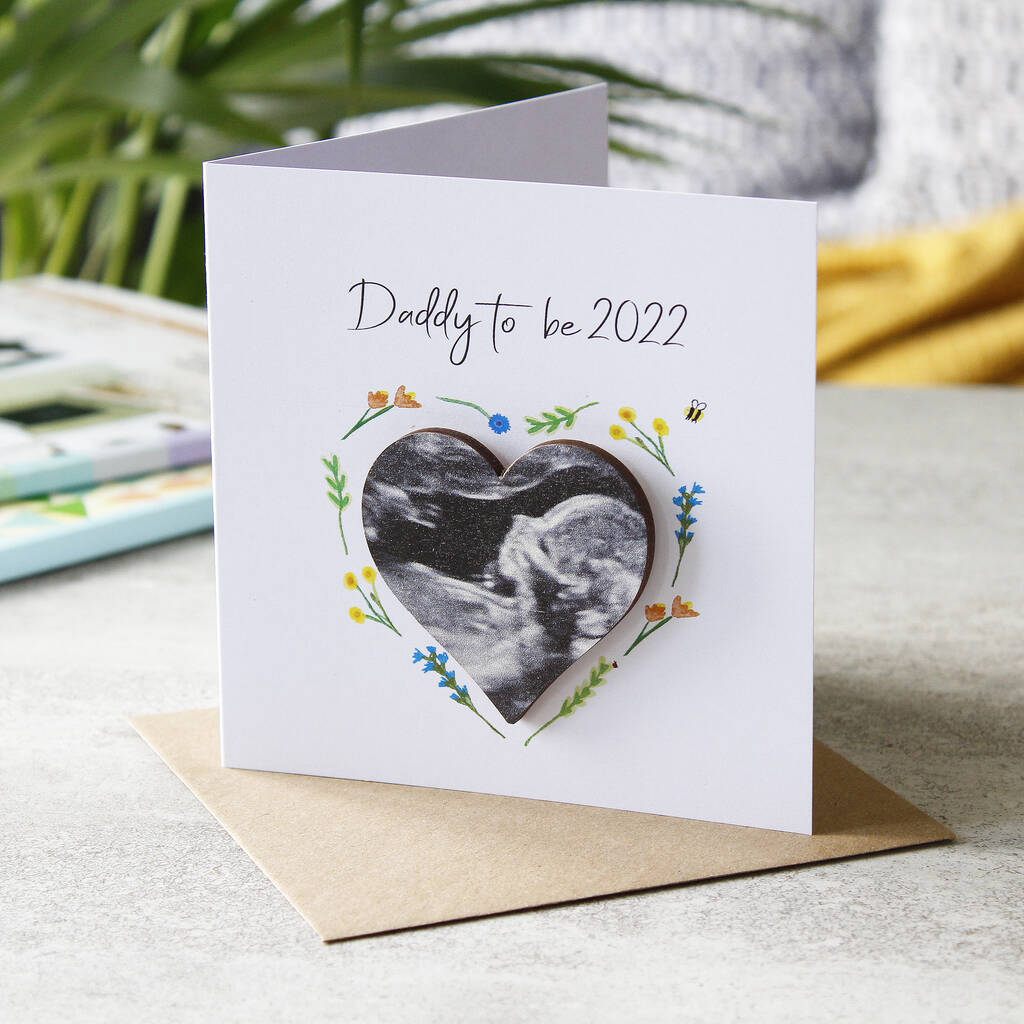 Baby Scan 'Dad Or Daddy To Be' Magnet Card, 1 of 3