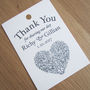 Personalised Heart Vintage Style Favour Tag, thumbnail 7 of 8