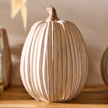 White And Gold Pumpkin Decoration, 3 of 4