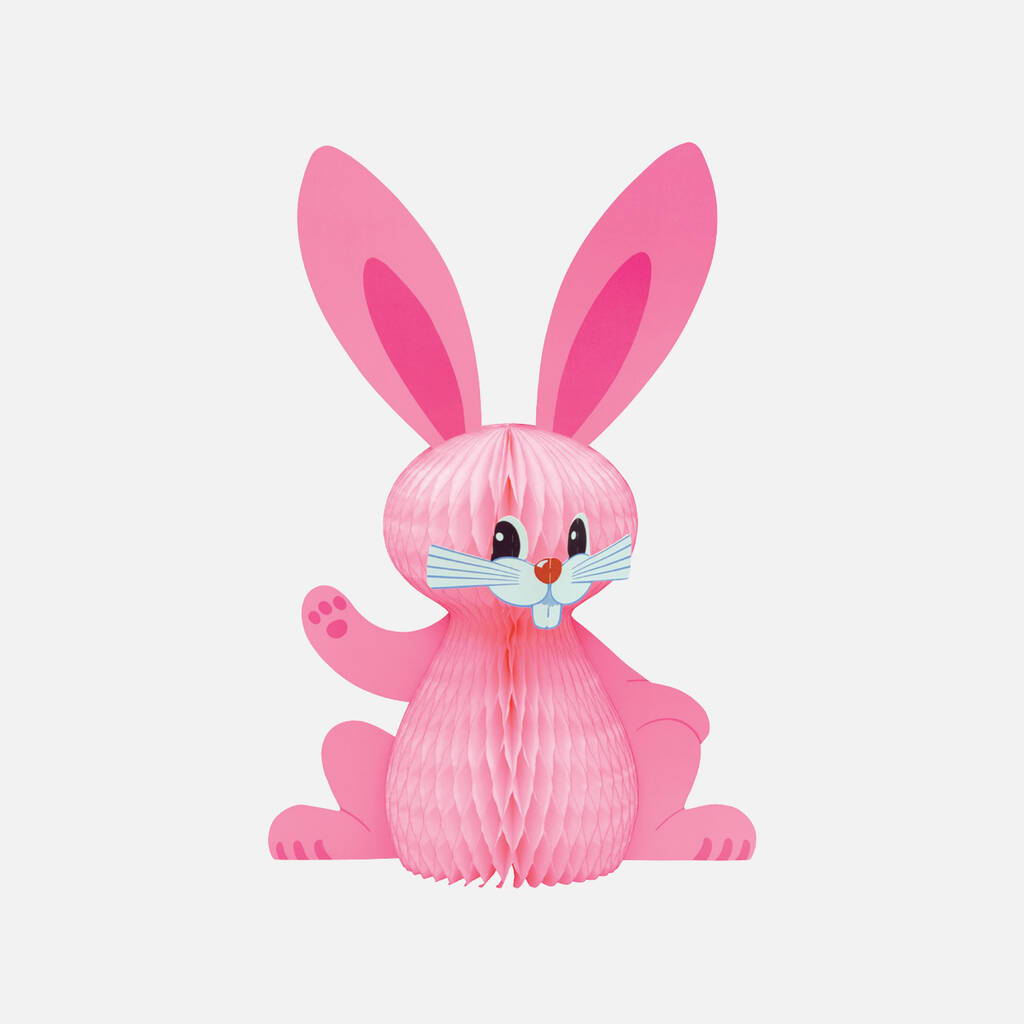 Honeycomb Bunny 30cm Pink By The Conscious | notonthehighstreet.com