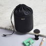 Personalised Leather Wash Bag Drawstring, thumbnail 1 of 5