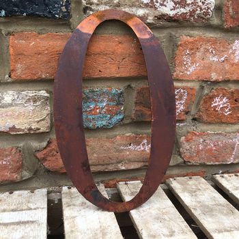 Large Rusted Metal House Numbers, 2 of 11