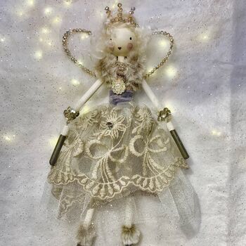Personalised Vintage Style Christmas Hand Crafted Fairy, 8 of 8