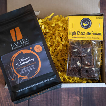 Cafe Favourites Coffee + Brownies Gift Box, 2 of 4