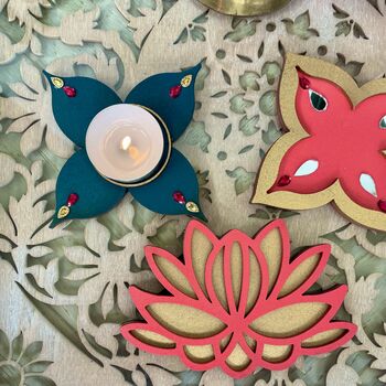 Flower Diwali Tealight, 4 of 6