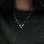 My Baby Deer Antler Wilderness Sterling Silver Necklace, thumbnail 3 of 7