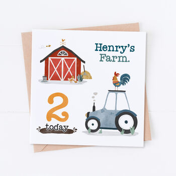 Personalised Farmyard Birthday Card, 3 of 3