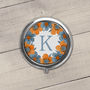 Personalised Orange And Blue Floral Pill Box, thumbnail 2 of 2