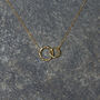 Mother's Day Mother And Daughter Infinity Necklace, thumbnail 3 of 6